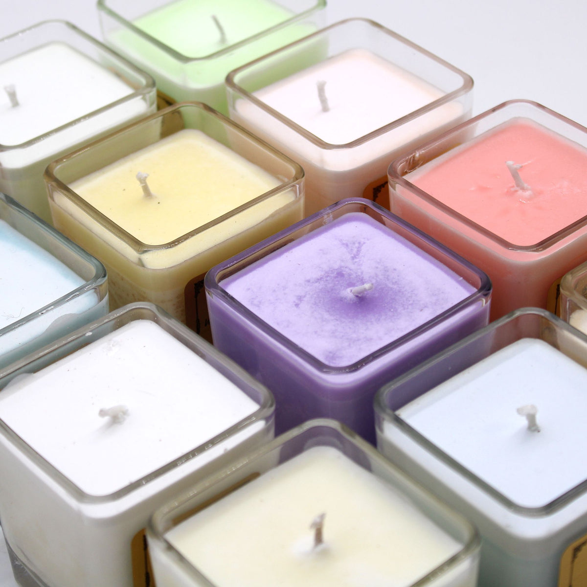 Baby Powder Soy Candle in a recycled glass jar