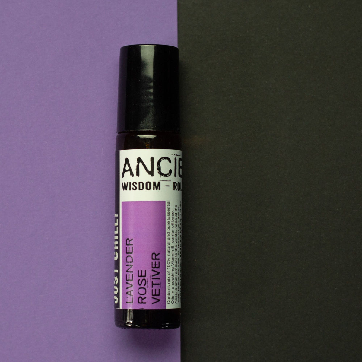 Unwind Essential Oil Roll-On - lavender, rose and vetiver blend