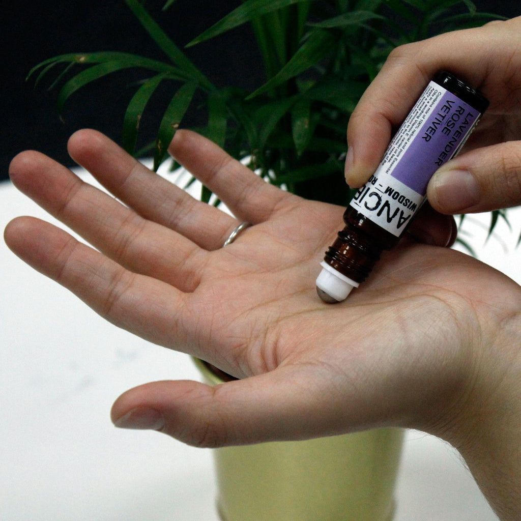 Unwind Essential Oil Roll-On - lavender, rose and vetiver blend
